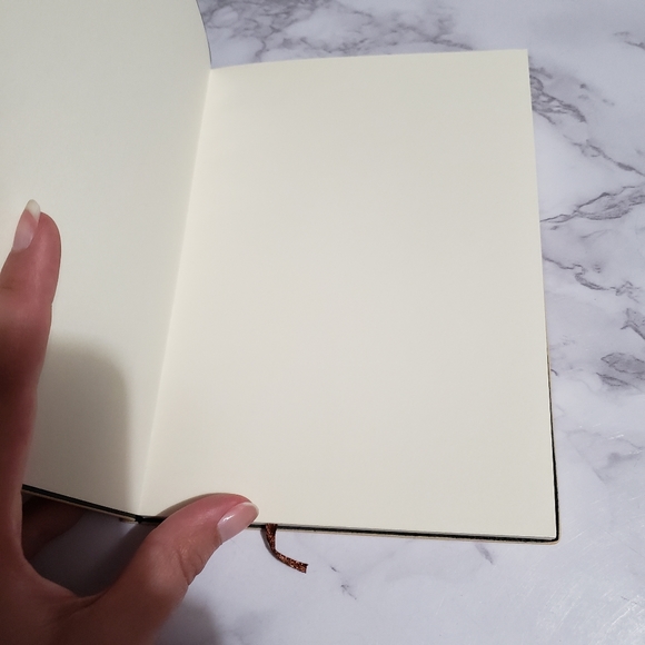 Gallant, V.E Schwab, journal from bookish box in tan color with blue foil design - Picture 3 of 8